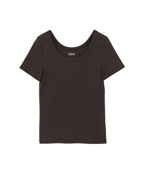 martinique(マルティニーク)の「《追加》《定番》フライス半袖Tシャツ(Tシャツ/カットソー・レディース・ブラウン/ブラック/ネイビー・FREE)」の3枚目の写真