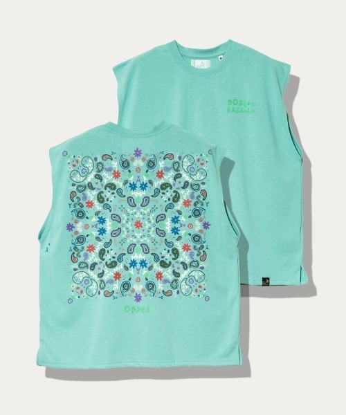 go slow caravan（ゴースローキャラバン）の「Drymix ペイズリー ノースリーブ BIG TEE（タンクトップ・メンズ・イエロー/アイボリー/ブラック系その他2/ミント・LARGE/MEDIUM）」の3枚目の写真
