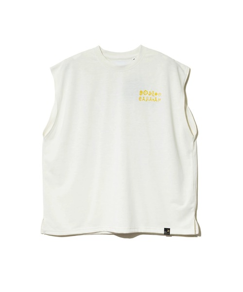 go slow caravan（ゴースローキャラバン）の「Drymix ペイズリー ノースリーブ BIG TEE（タンクトップ・メンズ・イエロー/アイボリー/ブラック系その他2/ミント・LARGE/MEDIUM）」の13枚目の写真