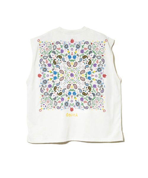 go slow caravan（ゴースローキャラバン）の「Drymix ペイズリー ノースリーブ BIG TEE（タンクトップ・メンズ・イエロー/アイボリー/ブラック系その他2/ミント・LARGE/MEDIUM）」の14枚目の写真