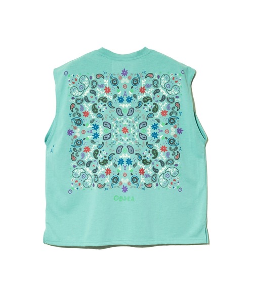 go slow caravan（ゴースローキャラバン）の「Drymix ペイズリー ノースリーブ BIG TEE（タンクトップ・メンズ・イエロー/アイボリー/ブラック系その他2/ミント・LARGE/MEDIUM）」の16枚目の写真