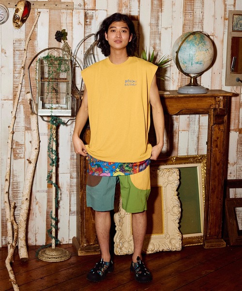 go slow caravan（ゴースローキャラバン）の「Drymix ペイズリー ノースリーブ BIG TEE（タンクトップ・メンズ・イエロー/アイボリー/ブラック系その他2/ミント・LARGE/MEDIUM）」の21枚目の写真