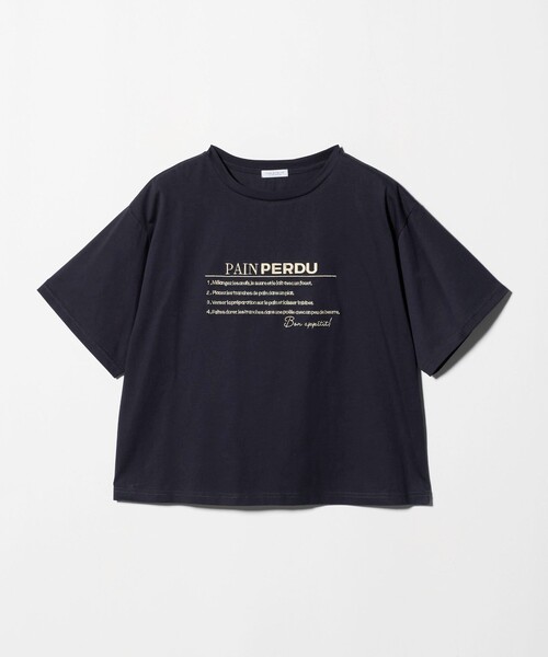 A DAY IN THE LIFE UNITED ARROWS（アデイインザライフユナイテッドアローズ）の「シルケット天竺 エンブロイダリー Tシャツ ‐UVカット・接触冷感‐＜A DAY IN THE LIFE＞（Tシャツ/カットソー・レディース・ライトグレー/オフホワイト/モカ/ネイビー・FREE）」の4枚目の写真