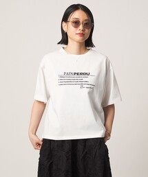 シルケット天竺 エンブロイダリー Tシャツ ‐UVカット・接触冷感‐<A DAY IN THE LIFE>