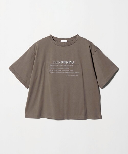 A DAY IN THE LIFE UNITED ARROWS（アデイインザライフユナイテッドアローズ）の「シルケット天竺 エンブロイダリー Tシャツ ‐UVカット・接触冷感‐＜A DAY IN THE LIFE＞（Tシャツ/カットソー・レディース・ライトグレー/オフホワイト/モカ/ネイビー・FREE）」の12枚目の写真