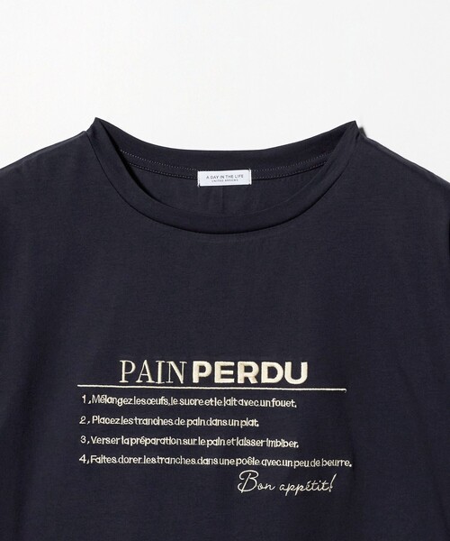 A DAY IN THE LIFE UNITED ARROWS（アデイインザライフユナイテッドアローズ）の「シルケット天竺 エンブロイダリー Tシャツ ‐UVカット・接触冷感‐＜A DAY IN THE LIFE＞（Tシャツ/カットソー・レディース・ライトグレー/オフホワイト/モカ/ネイビー・FREE）」の18枚目の写真
