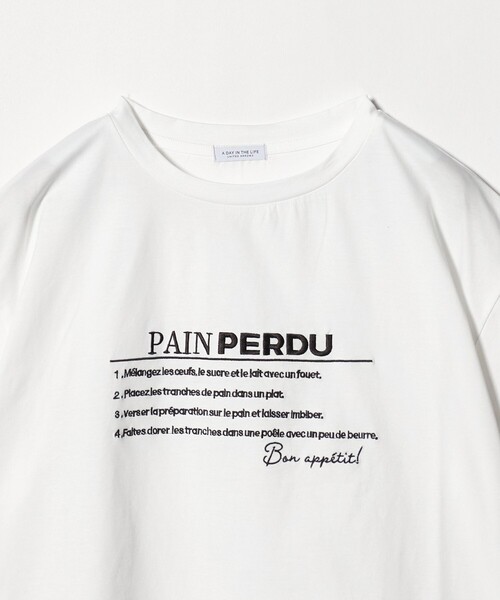 A DAY IN THE LIFE UNITED ARROWS（アデイインザライフユナイテッドアローズ）の「シルケット天竺 エンブロイダリー Tシャツ ‐UVカット・接触冷感‐＜A DAY IN THE LIFE＞（Tシャツ/カットソー・レディース・ライトグレー/オフホワイト/モカ/ネイビー・FREE）」の21枚目の写真