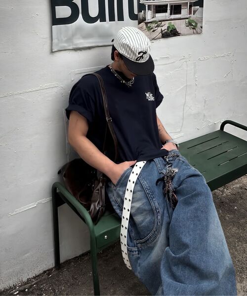 THE MILE(ザマイル)の「ガーメンツクロップマイラブクルーネック_PIGMENT BLUE(Tシャツ/カットソー・メンズ・その他・SMALL/MEDIUM/LARGE/X-LARGE)」の2枚目の写真