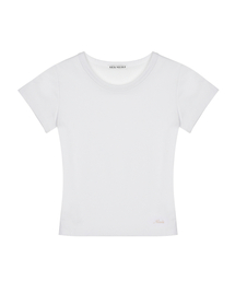 ESSENTIAL SLIM HALF TOP_WHITE
