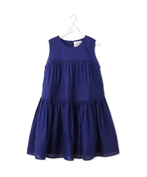 ADAM ET ROPE'(アダムエロペ)の「【AAYUSHI for ADAM ET ROPE'】別注Cotton voile tunic(チュニック・レディース・ブルー/ブラック/ピンク・FREE)」の16枚目の写真