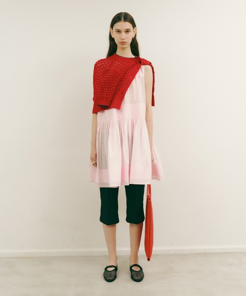ADAM ET ROPE'(アダムエロペ)の「【AAYUSHI for ADAM ET ROPE'】別注Cotton voile tunic(チュニック・レディース・ブルー/ブラック/ピンク・FREE)」の20枚目の写真