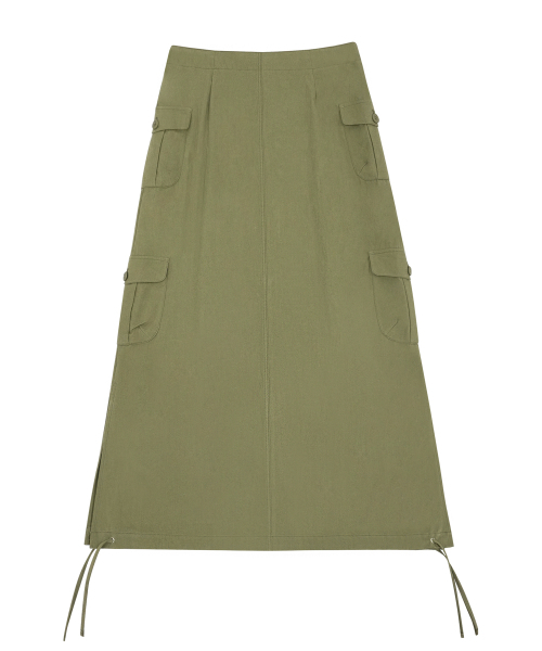 MIRECO（ミレコ）の「CORSET LONG CARGO LOW SK KHAKI（スカート・レディース・その他・1/2）」の2枚目の写真