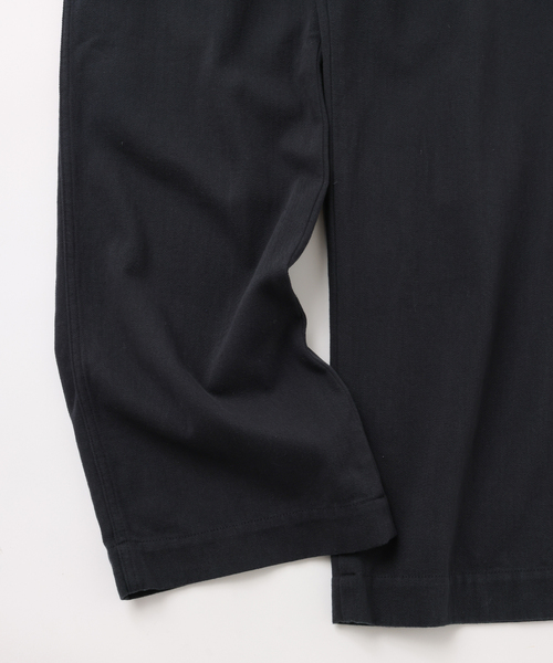 UNFOLLOW(アンフォロー)の「【FOLL / フォル】loose woven straight fit chino(チノパンツ・メンズ・ネイビー/キャメル・1/2/3)」の4枚目の写真