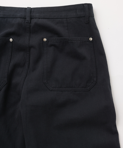 UNFOLLOW(アンフォロー)の「【FOLL / フォル】loose woven straight fit chino(チノパンツ・メンズ・ネイビー/キャメル・1/2/3)」の6枚目の写真