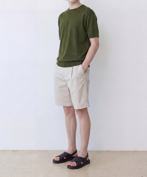 EDINBURGH CLUB(エディンバラクラブ)の「INVERTED TUCK SHORTS (LIGHT BEIGE)(その他パンツ・メンズ・ライトベージュ・SMALL/MEDIUM/LARGE/X-LARGE)」の3枚目の写真