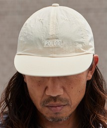 POLeR（ポーラー）の「POLeR/ポーラー FURRY FONT NYLON 6P CAP シリコンロゴ ナイロン6Pキャップ フラットバイザー ナイロン アウトドア デイリー 2026年夏 夏服（キャップ）」