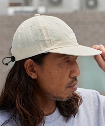 POLeR（ポーラー）の「POLeR/ポーラー FURRY FONT NYLON 6P CAP シリコンロゴ ナイロン6Pキャップ フラットバイザー ナイロン アウトドア デイリー 2026年夏 夏服（キャップ）」