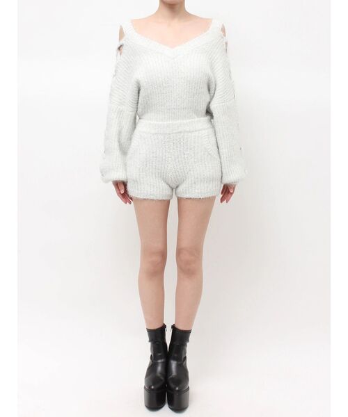 GYDA(ジェイダ)の「ラメシャギーニットショートパンツ(その他パンツ・レディース・ベージュ/オフホワイト・FREE)」の21枚目の写真