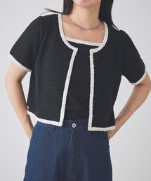 【一部店舗限定】B パイルキャミカーディガンSET