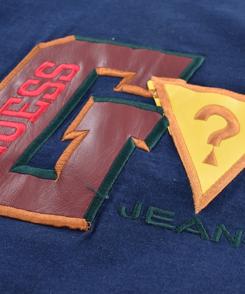 Guess(ゲス)の「【USED】90’s GUESS レザーパッチ ロゴ Tシャツ USA製(Tシャツ/カットソー・メンズ・ネイビー・X-LARGE)」の3枚目の写真