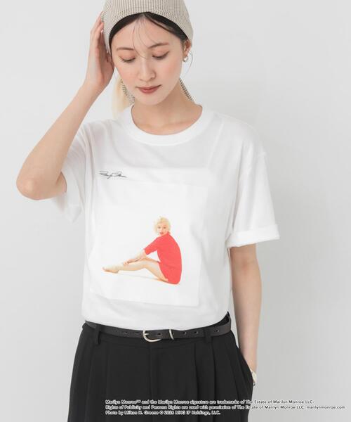 GOOD ROCK SPEED（グッドロックスピード）の「『別注』GOOD ROCK SPEED×URBAN RESEARCH　MARILYN T-SHIRTS（Tシャツ/カットソー・レディース・ホワイト/ブラック・FREE）」の4枚目の写真