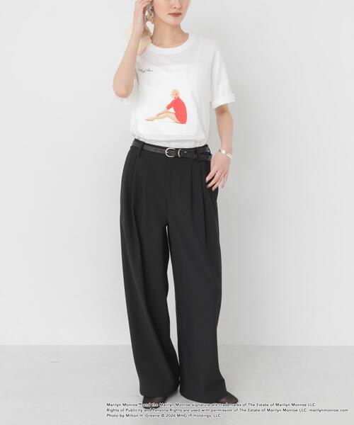 GOOD ROCK SPEED（グッドロックスピード）の「『別注』GOOD ROCK SPEED×URBAN RESEARCH　MARILYN T-SHIRTS（Tシャツ/カットソー・レディース・ホワイト/ブラック・FREE）」の6枚目の写真