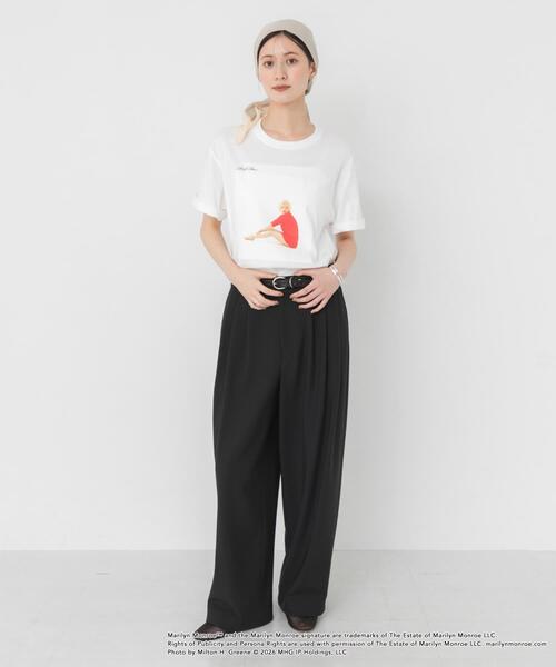 GOOD ROCK SPEED（グッドロックスピード）の「『別注』GOOD ROCK SPEED×URBAN RESEARCH　MARILYN T-SHIRTS（Tシャツ/カットソー・レディース・ホワイト/ブラック・FREE）」の7枚目の写真