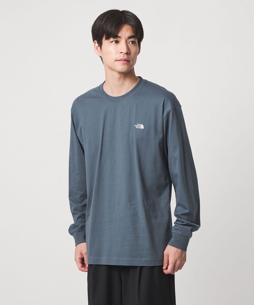 THE NORTH FACE(ザノースフェイス)の「【WEB限定】<THE NORTH FACE>ヌプシ コットン 長袖 Tシャツ(Tシャツ/カットソー・メンズ・グレー系/ブラック/ホワイト・L/XL/M/S)」の1枚目の写真