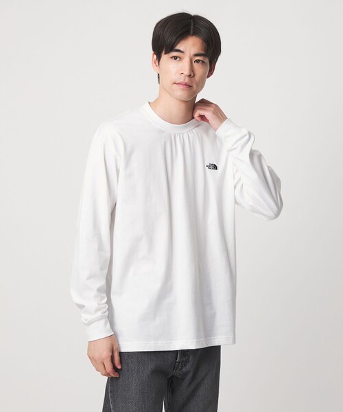 THE NORTH FACE(ザノースフェイス)の「【WEB限定】<THE NORTH FACE>ヌプシ コットン 長袖 Tシャツ(Tシャツ/カットソー・メンズ・グレー系/ブラック/ホワイト・L/XL/M/S)」の2枚目の写真