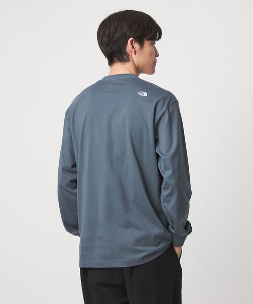 THE NORTH FACE(ザノースフェイス)の「【WEB限定】<THE NORTH FACE>ヌプシ コットン 長袖 Tシャツ(Tシャツ/カットソー・メンズ・グレー系/ブラック/ホワイト・L/XL/M/S)」の4枚目の写真