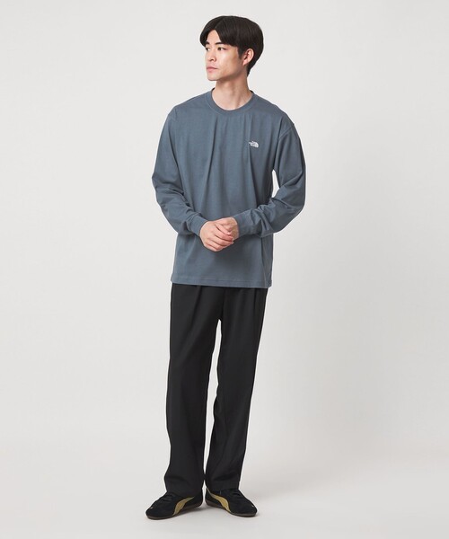 THE NORTH FACE(ザノースフェイス)の「【WEB限定】<THE NORTH FACE>ヌプシ コットン 長袖 Tシャツ(Tシャツ/カットソー・メンズ・グレー系/ブラック/ホワイト・L/XL/M/S)」の5枚目の写真