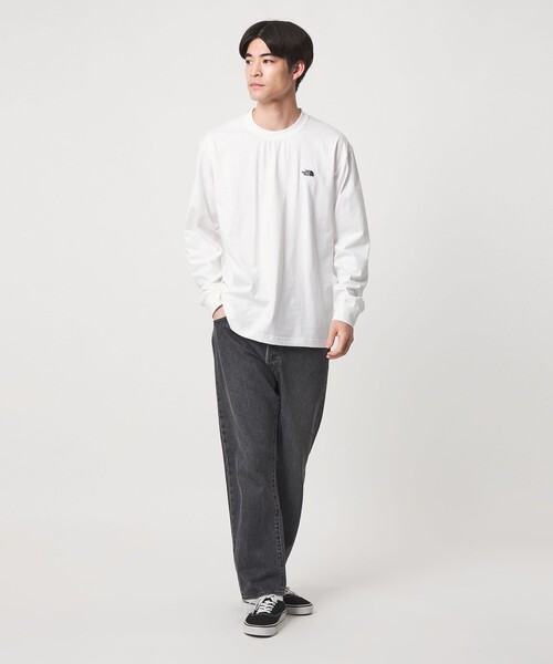 THE NORTH FACE(ザノースフェイス)の「【WEB限定】<THE NORTH FACE>ヌプシ コットン 長袖 Tシャツ(Tシャツ/カットソー・メンズ・グレー系/ブラック/ホワイト・L/XL/M/S)」の7枚目の写真