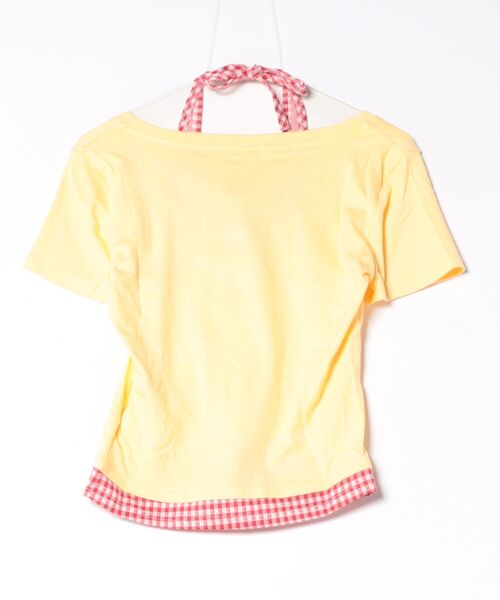 SHOUYO（ショウヨウ）の「フェイクレイヤードデザイン配色Tシャツ（Tシャツ/カットソー・レディース・グレー/イエロー・M）」の14枚目の写真