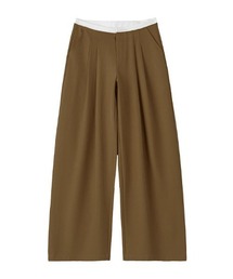 ウエストレイヤードタック入りスラックス
