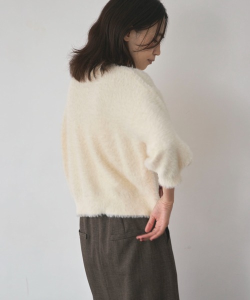 Doux archives(ドゥアルシーヴ)の「コンパクトシャギーニットプルオーバー(ニット/セーター・レディース・レッド/アイボリー/グリーン系その他・FREE)」の16枚目の写真