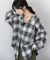 pocket | 【ZOZO限定アイテム】チェックフードシャツ(シャツ/ブラウス)