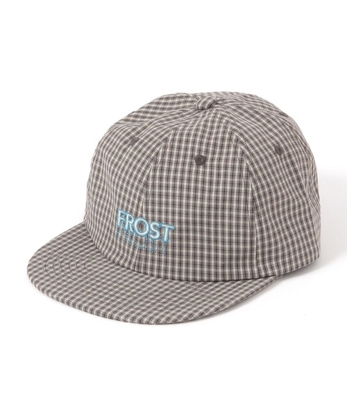 niko and...(ニコアンド)の「カラー刺繍チェックCAP(キャップ・メンズ・ネイビー/グレー/ブラウン・FREE)」の2枚目の写真