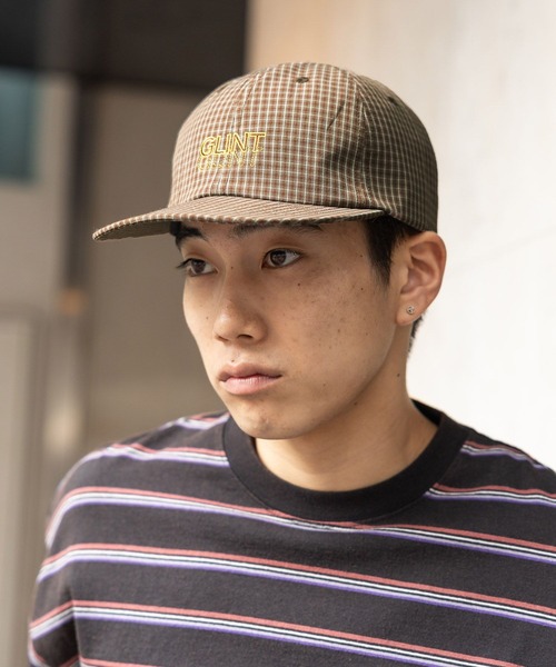 niko and...(ニコアンド)の「カラー刺繍チェックCAP(キャップ・メンズ・ネイビー/グレー/ブラウン・FREE)」の4枚目の写真