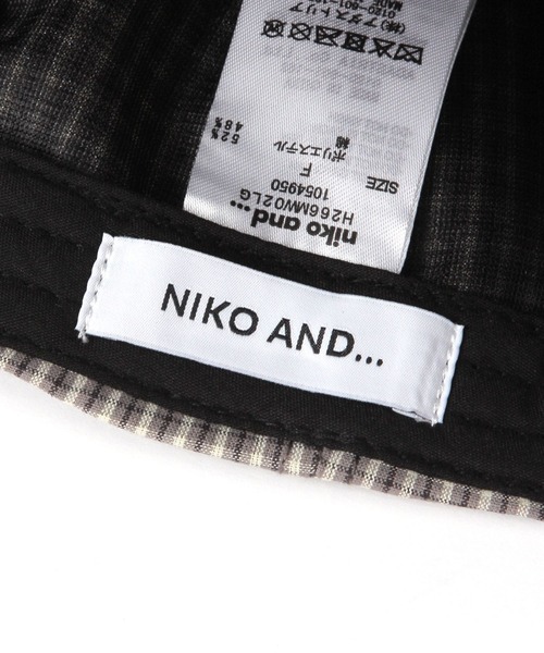 niko and...(ニコアンド)の「カラー刺繍チェックCAP(キャップ・メンズ・ネイビー/グレー/ブラウン・FREE)」の15枚目の写真