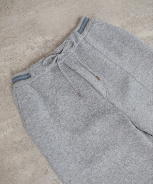 NOMBRE IMPAIR(ノンブルアンペール)の「ダブルフェイスカット リブボーダーパンツ(その他パンツ・レディース・グレー/チャコールグレー・FREE)」の21枚目の写真