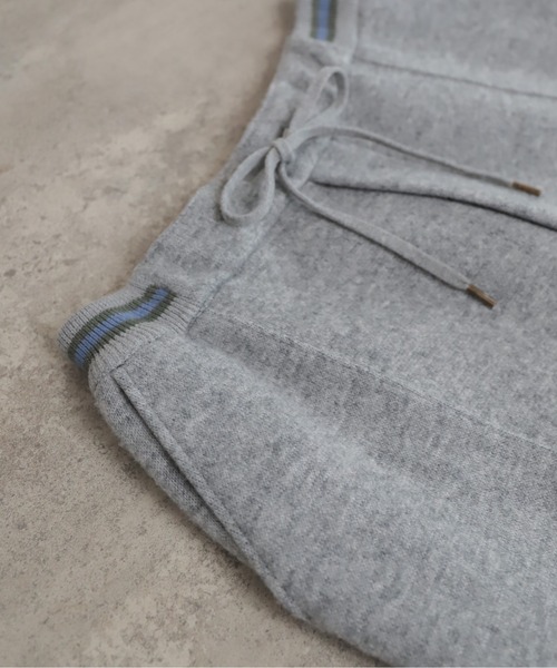 NOMBRE IMPAIR(ノンブルアンペール)の「ダブルフェイスカット リブボーダーパンツ(その他パンツ・レディース・グレー/チャコールグレー・FREE)」の22枚目の写真