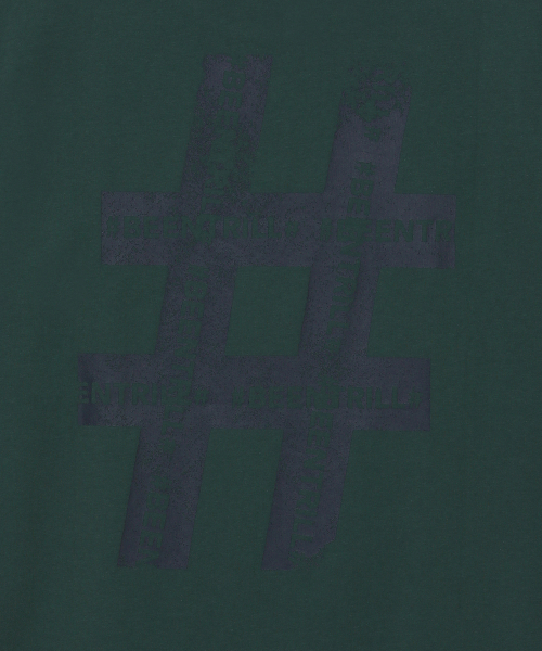 BEENTRILL(ビントリル)の「ヴィンテージハッシュタグオーバーサイズ半袖Tシャツ(ダークグリーン)(Tシャツ/カットソー・レディース・その他・SMALL/MEDIUM/LARGE)」の3枚目の写真