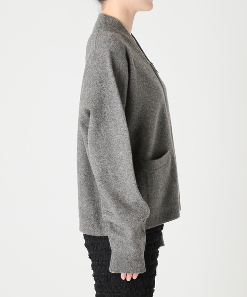 CITYSHOP（シティーショップ）の「ZIP UP KNIT BLOUSON：カーディガン（ニット/セーター・レディース・ベージュ/チャコールグレー/ピンク・FREE）」の10枚目の写真