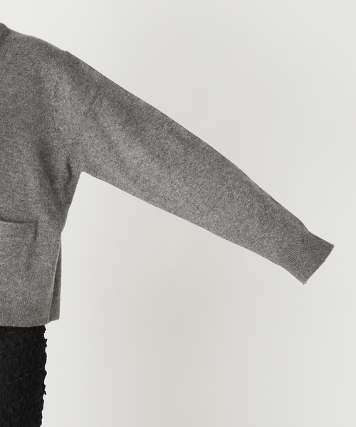CITYSHOP（シティーショップ）の「ZIP UP KNIT BLOUSON：カーディガン（ニット/セーター・レディース・ベージュ/チャコールグレー/ピンク・FREE）」の11枚目の写真