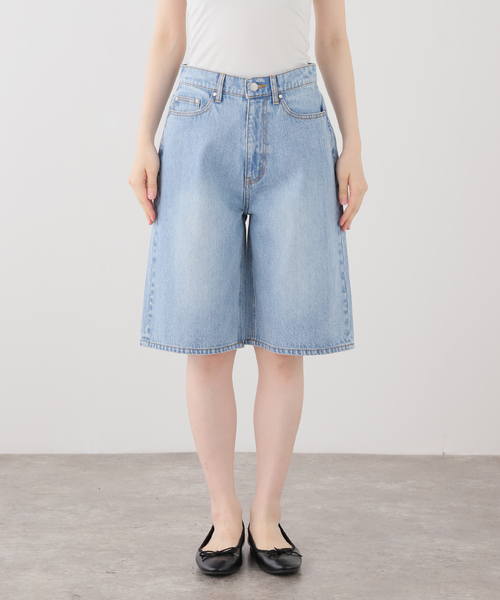 SLOBE IENA(スローブイエナ)の「ハーフデニム(その他パンツ・レディース・ブラック/ブルー・36/38)」の2枚目の写真