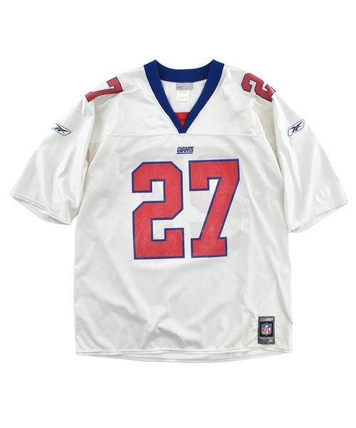 Reebok(リーボック)の「【USED】Reebok “New York Giants #27” ゲームシャツ(Tシャツ/カットソー・メンズ・ホワイト・X-LARGE)」の1枚目の写真