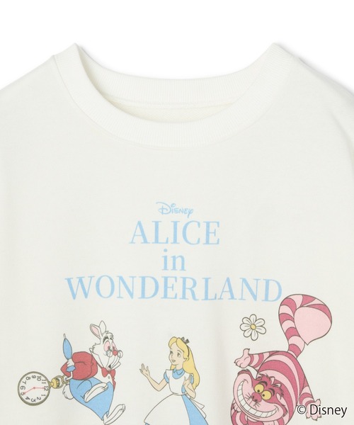 cross marche(クロスマルシェ)の「【Disney/ディズニー】ふしぎの国のアリス裏毛スウェットプルオーバー(スウェット・レディース・オフホワイト/チャコール・M/LL/L)」の22枚目の写真