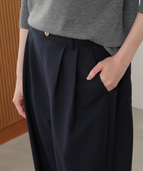 Elura(エルーラ)の「映えラクコクーンパンツ/1068029(その他パンツ・レディース・チェック/ストライプ/ネイビー・FREE)」の15枚目の写真