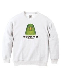 Moftique（モフティック） トレーナー スウェット 裏毛 サザナミインコ 鳥 ペット アニマル プリント トップス メンズ ユニセックス