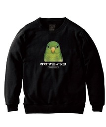 Moftique(モフティック) トレーナー スウェット 裏毛 サザナミインコ 鳥 ペット アニマル プリント トップス メンズ ユニセックス